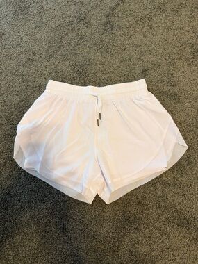 HALARA White Layered Athletic Shorts